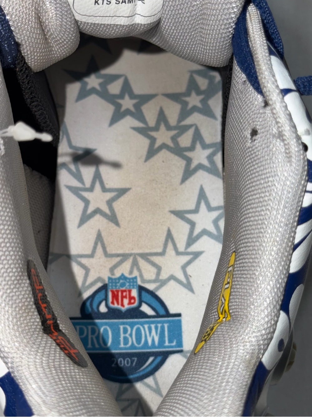 Reebok NFL Pro Bowl 2007 Football Cleats Men’s Size 14 White Blue - Picture 11 of 11